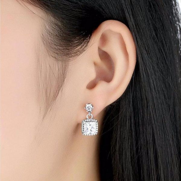 Ronux jewel women sterling silver drop earrings, gemstone earrings