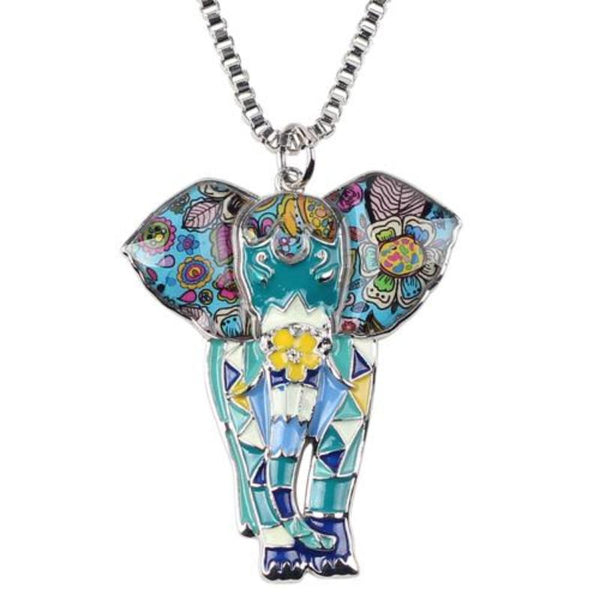 Ronux Jewel affordable unique cute elephant pendant necklace for girl and women and animal lovers 