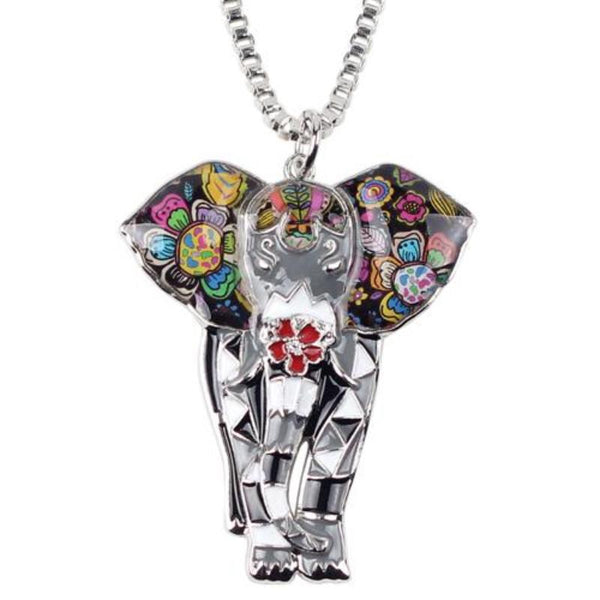 Ronux Jewel affordable unique cute elephant pendant necklace for girl and women and animal lovers 