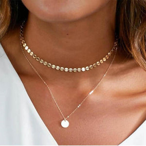 Charming Coin Chain Multilayer Choker